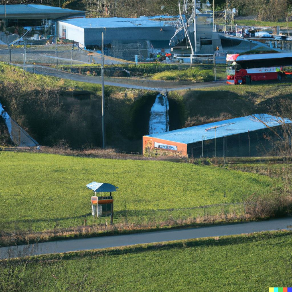 Greenfield project afbeelding van Dall-E