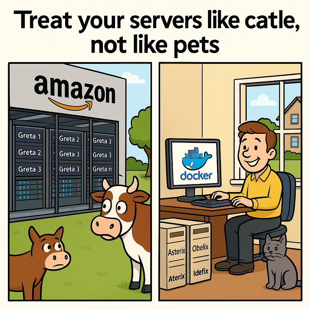 Treat servers like cattle, not like pets